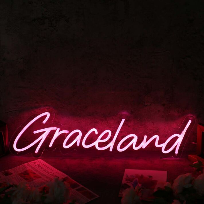 Graceland LED-Neonschild Wohnzimmer Bar