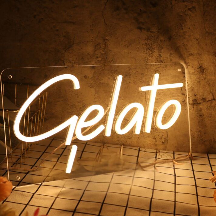 Gelato LED-Neonschild für Eisdiele Café
