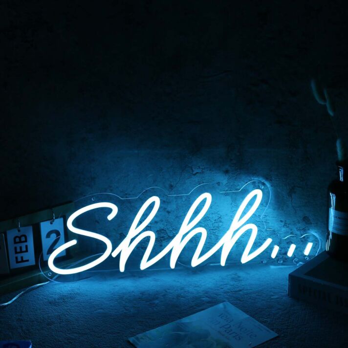Shhh LED-Neonschild Schlafzimmer Wohnzimmer