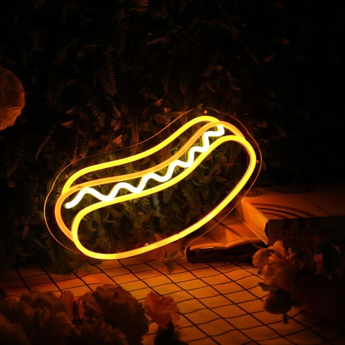 Hotdog LED-Neonschild für Imbiss Restaurant