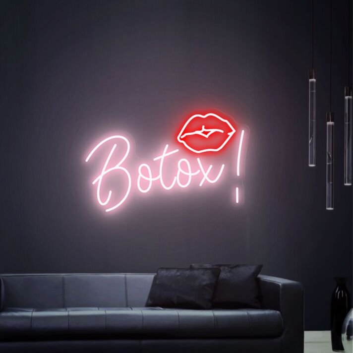 Botox! LED-Neonschild für Kosmetikstudio und Schönheitssalon