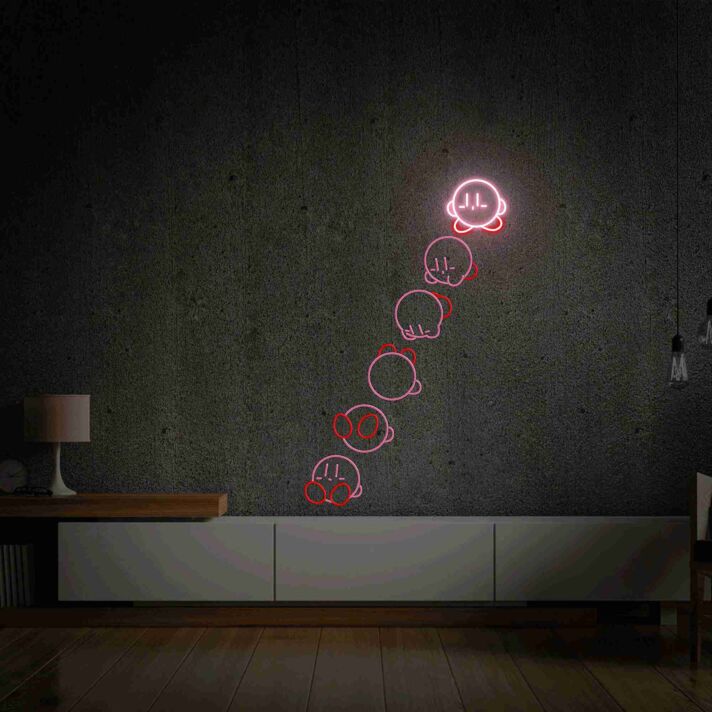 springende Spielfigur LED-Neonschild für Gamingzimmer oder Kinderzimmer