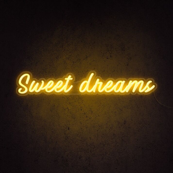 Sweet dreams LED-Neonschild für Schlafzimmer oder Wohnzimmer