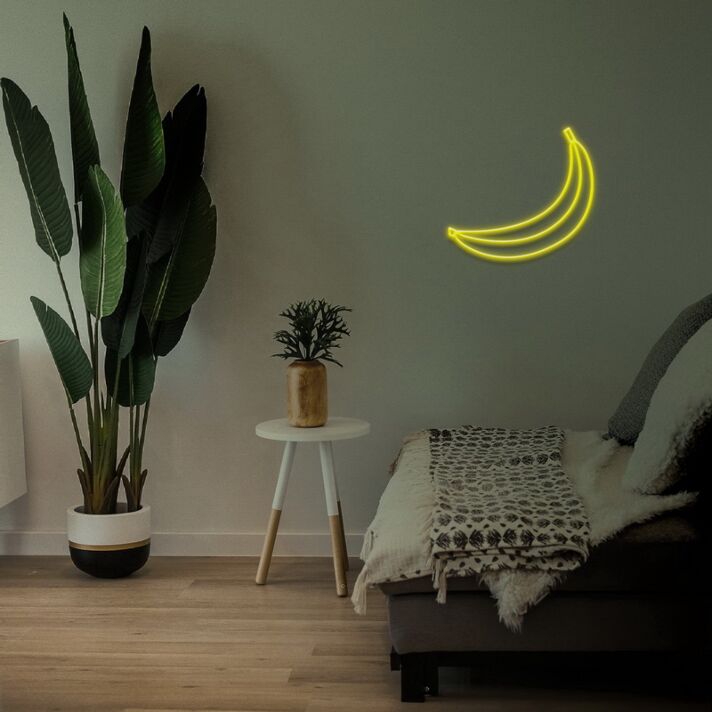Bananen LED-Neonschild Wohnzimmer Küche