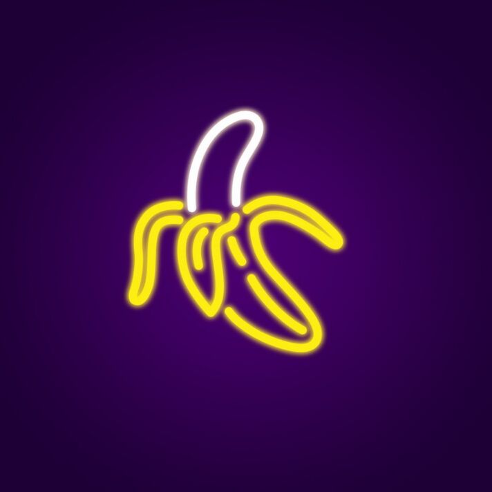 Banane LED-Neonschild Küche Bar