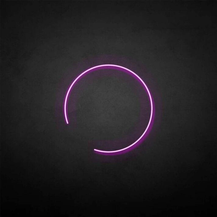 Halbkreis Symbol LED-Neonschild Wohnzimmer Büro