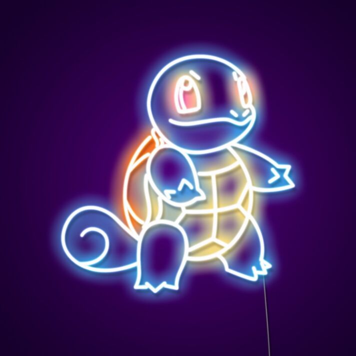 Neon Schild Schildkröten-Charakter LED Neonschild für Kinderzimmer und Gamingzimmer