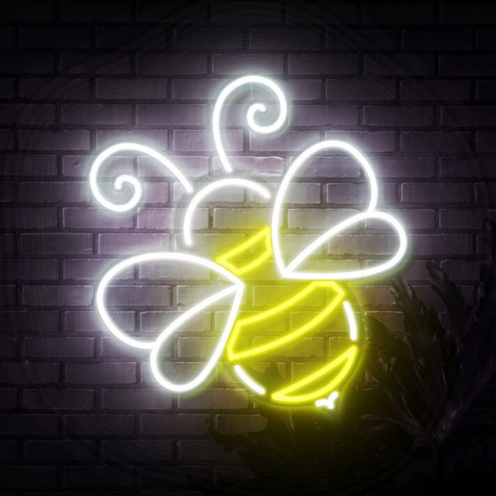 Biene LED-Neonschild Wohnzimmer Kinderzimmer