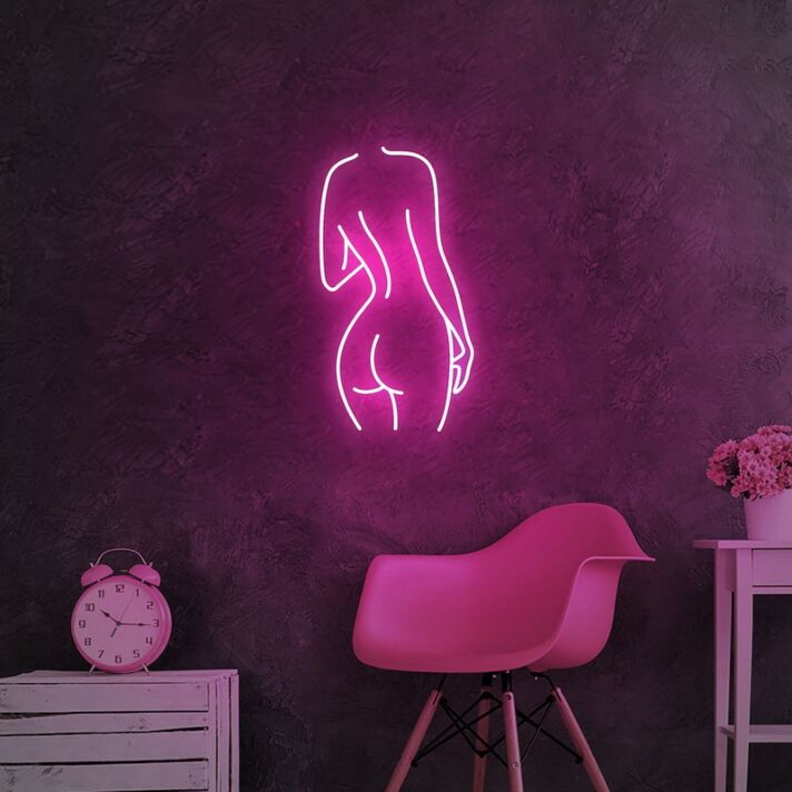 Frauenkörper Silhouette LED-Neonschild für Bar Wohnzimmer