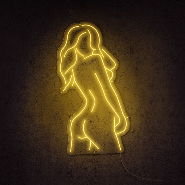 Silhouette einer Frau LED-Neonschild für Bar Club
