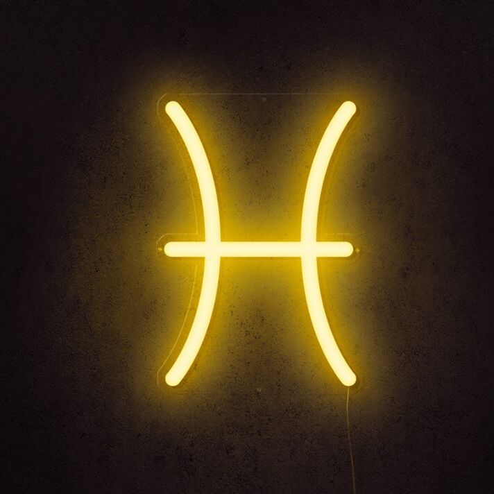 Fische Sternzeichen Symbol LED-Neonschild Wohnzimmer Schlafzimmer