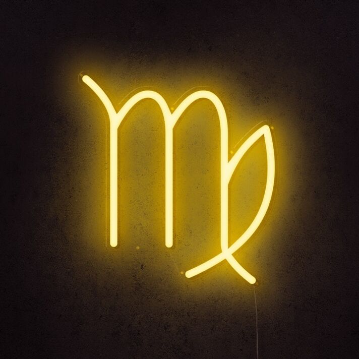 Jungfrau Sternzeichen Symbol LED-Neonschild Wohnzimmer Schlafzimmer