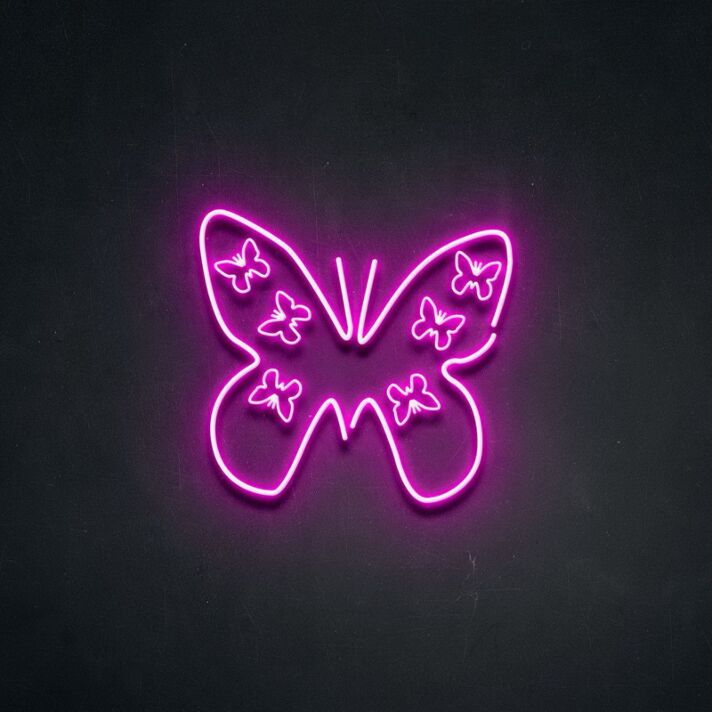 Schmetterling LED-Neonschild Wohnzimmer Schlafzimmer