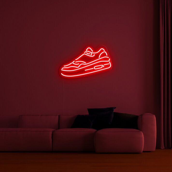 Sportschuh LED-Neonschild Wohnzimmer Sneaker Store