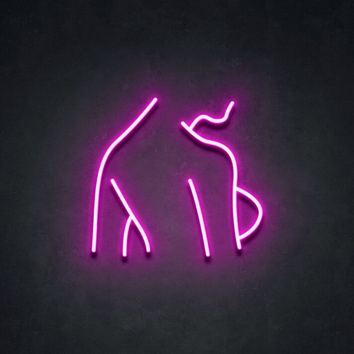 Frauenkörper Silhouette LED-Neonschild für Bar Club