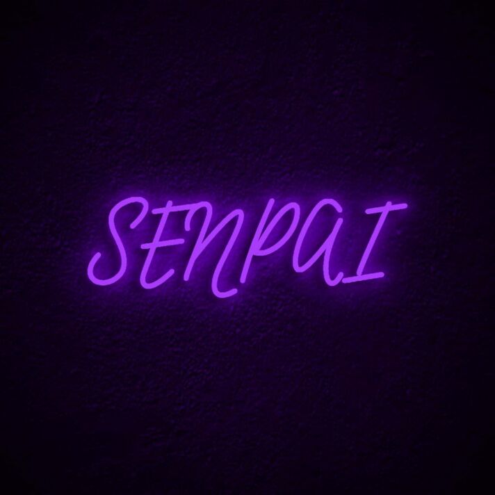 SENPAI LED-Neonschild Gaming Wohnzimmer