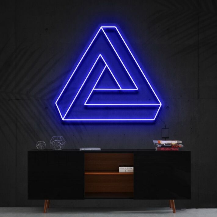 Penrose-Dreieck LED-Neonschild Wohnzimmer Büro