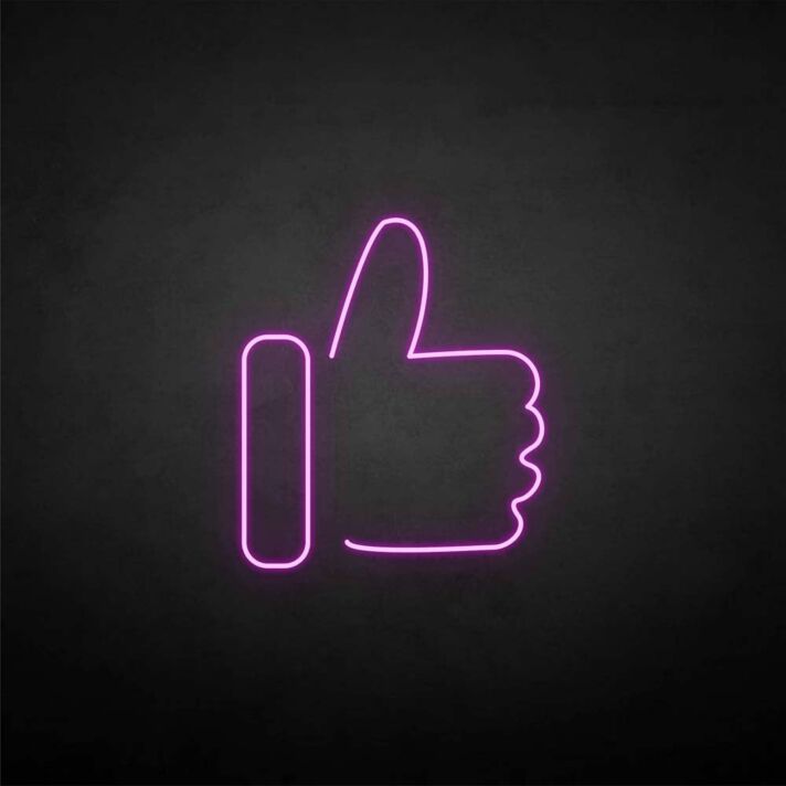 Daumen hoch Symbol LED-Neonschild für Wohnzimmer Büro