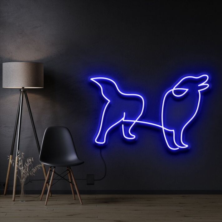 Hund LED-Neonschild Wohnzimmer Haustierladen