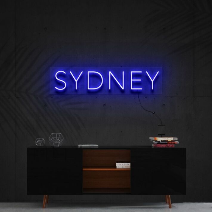 SYDNEY LED-Neonschild Wohnzimmer Büro