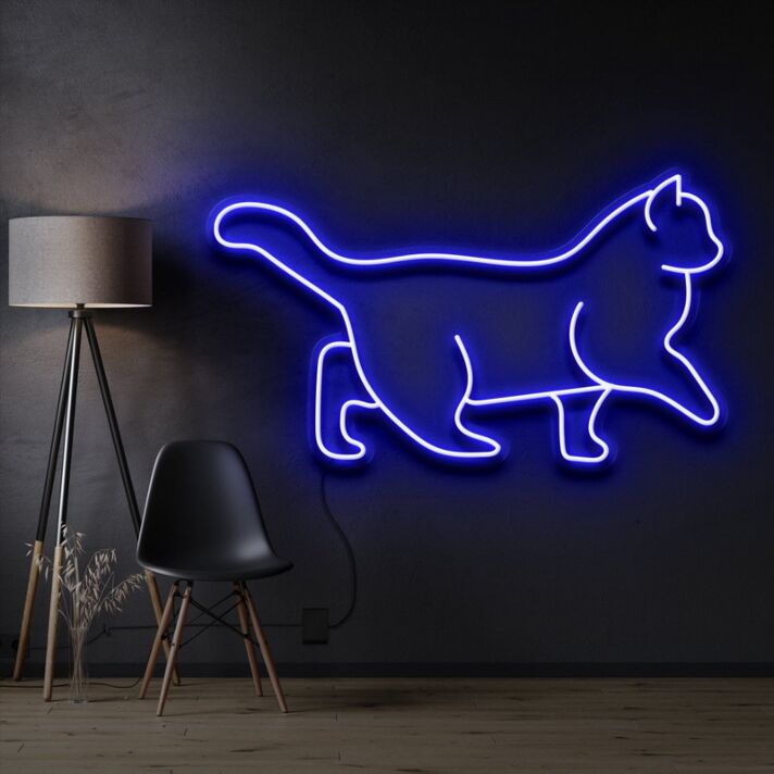 gehende Katze LED-Neonschild Wohnzimmer Schlafzimmer