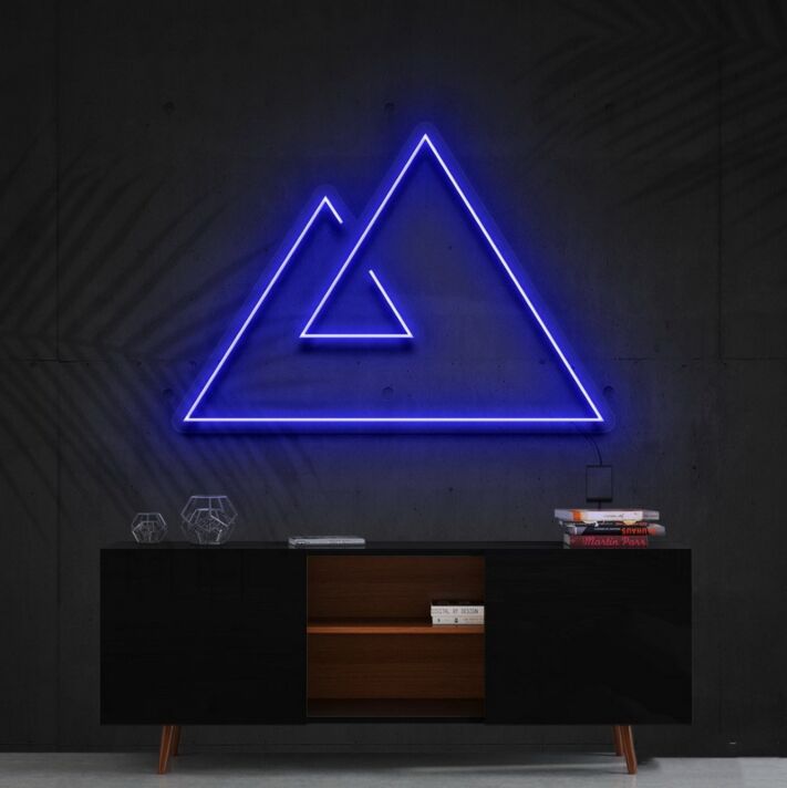 Bergsymbol LED-Neonschild Wohnzimmer Büro