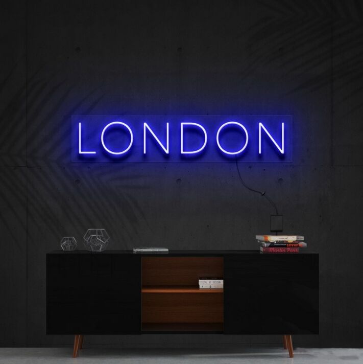 LONDON LED-Neonschild Wohnzimmer Büro