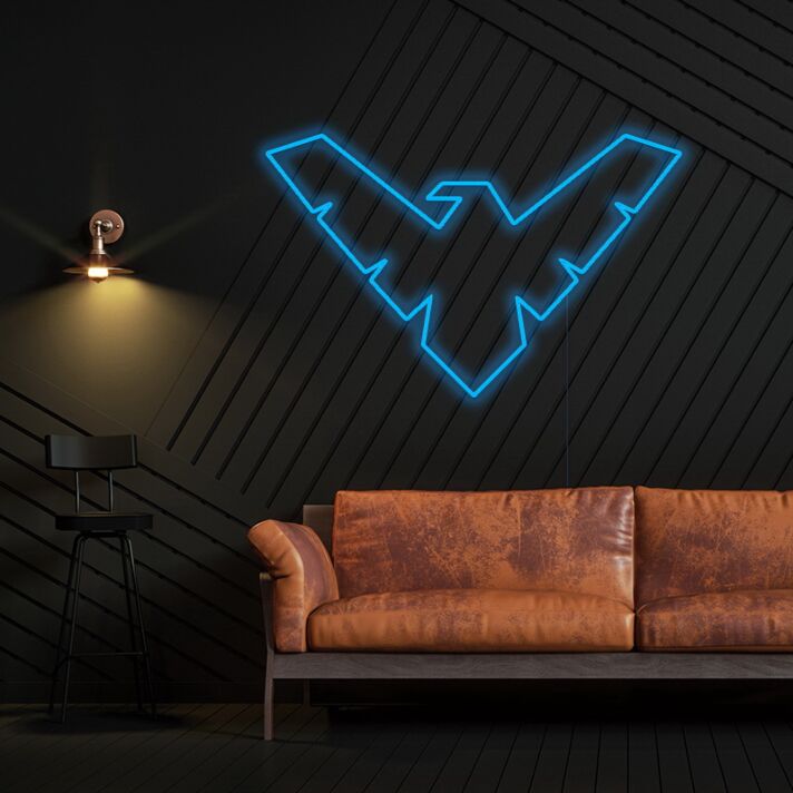 stilisiertes Adler-Symbol LED-Neonschild Wohnzimmer Büro