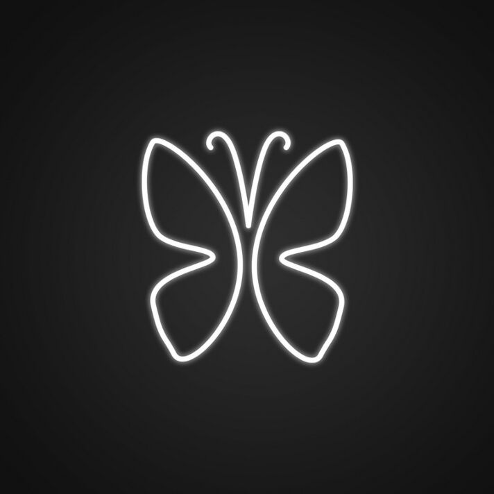 Schmetterling LED-Neonschild für Wohnzimmer oder Schlafzimmer