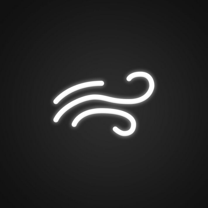Wind Symbol LED-Neonschild für Wohnzimmer Büro