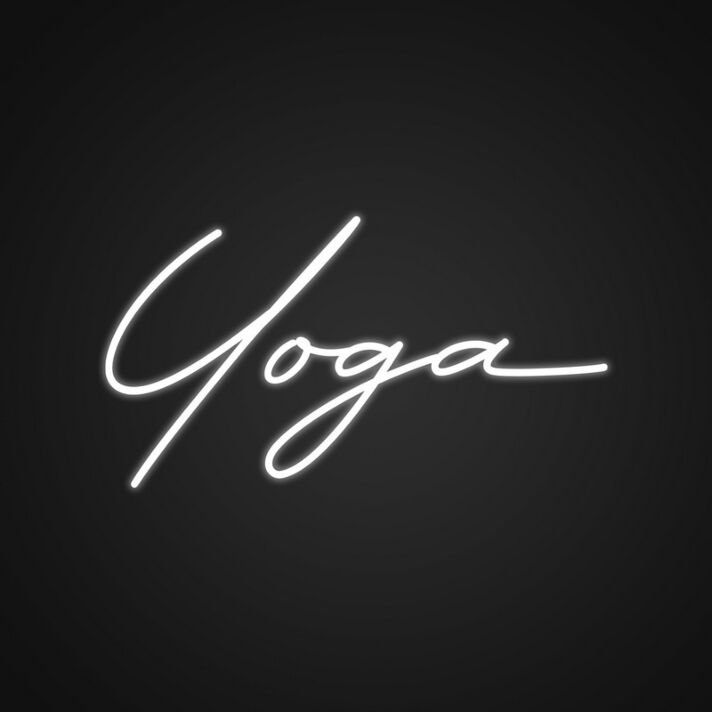 Yoga LED-Neonschild für Studio und Wohnzimmer
