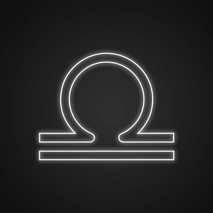 Waage Sternzeichen Symbol LED-Neonschild Wohnzimmer Schlafzimmer