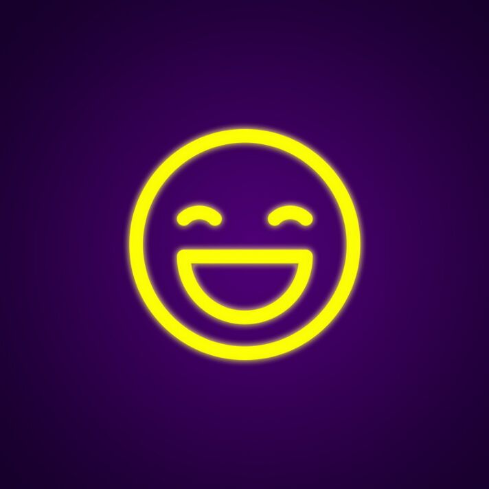 Lachendes Smiley Gesicht LED-Neonschild Wohnzimmer Kinderzimmer