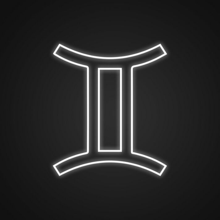 Zwillinge Sternzeichen Symbol LED-Neonschild Wohnzimmer Schlafzimmer