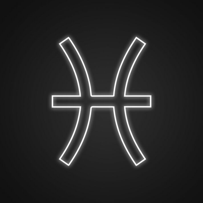 Fische Sternzeichen Symbol LED-Neonschild Wohnzimmer Bar