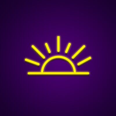 Sonnenaufgang LED-Neonschild Wohnzimmer Schlafzimmer