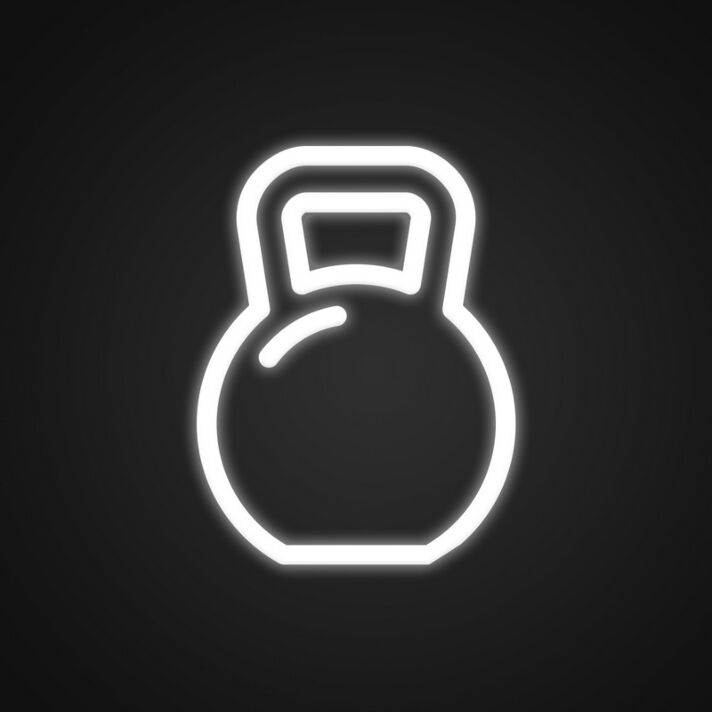 Kettlebell LED-Neonschild für Fitnessstudio und Homegym
