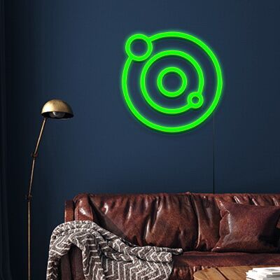Planetensystem LED-Neonschild Wohnzimmer Büro