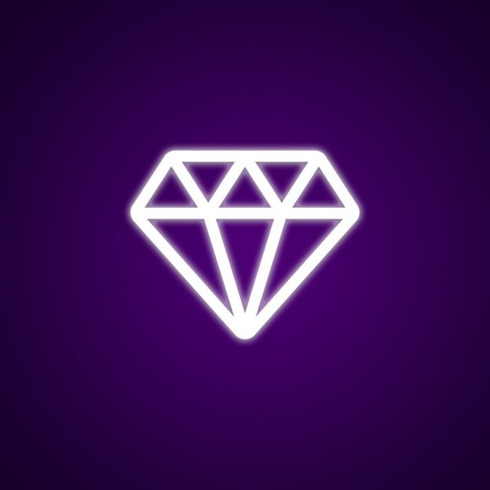 Diamant Symbol LED-Neonschild Wohnzimmer Schmuckgeschäft