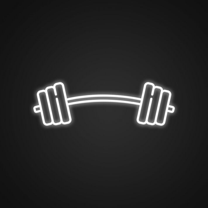 Langhantel LED-Neonschild für Fitnessstudio und Homegym