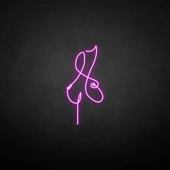 Abstrakte weibliche Silhouette LED-Neonschild für Bar Club