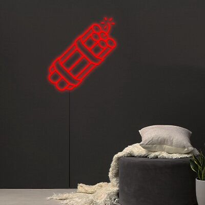 Dynamitstange LED-Neonschild für Gaming Raum