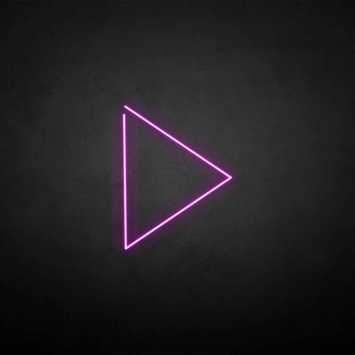 Play Symbol LED-Neonschild für Wohnzimmer und Gaming