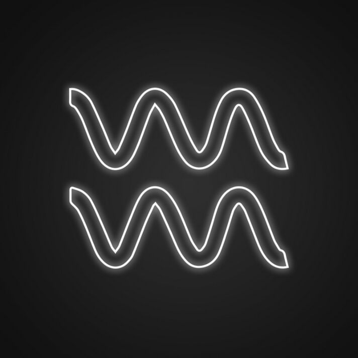 Wassermann Symbol LED-Neonschild Wohnzimmer Bar