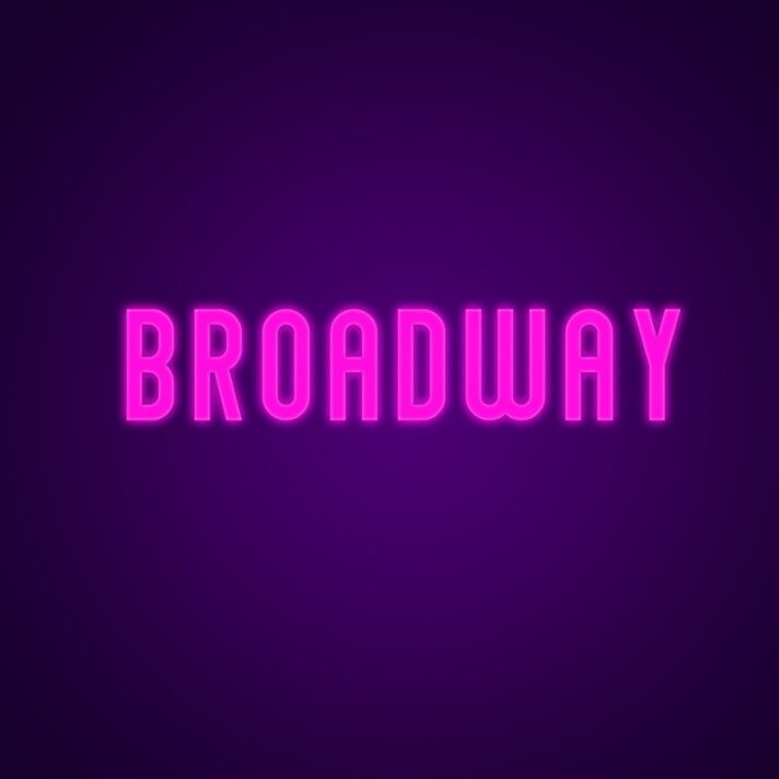 BROADWAY LED-Neonschild für Theater Bar