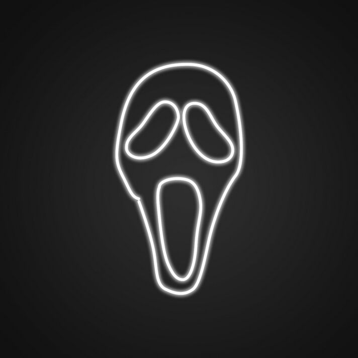 Schrei Maske LED-Neonschild Wohnzimmer Bar