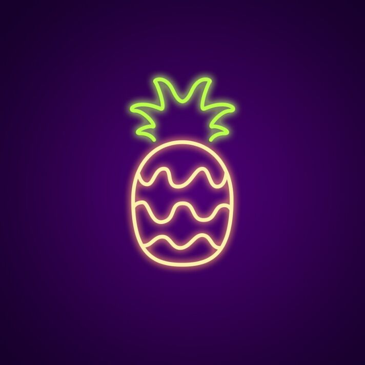 Ananas LED-Neonschild für Küche und Bar