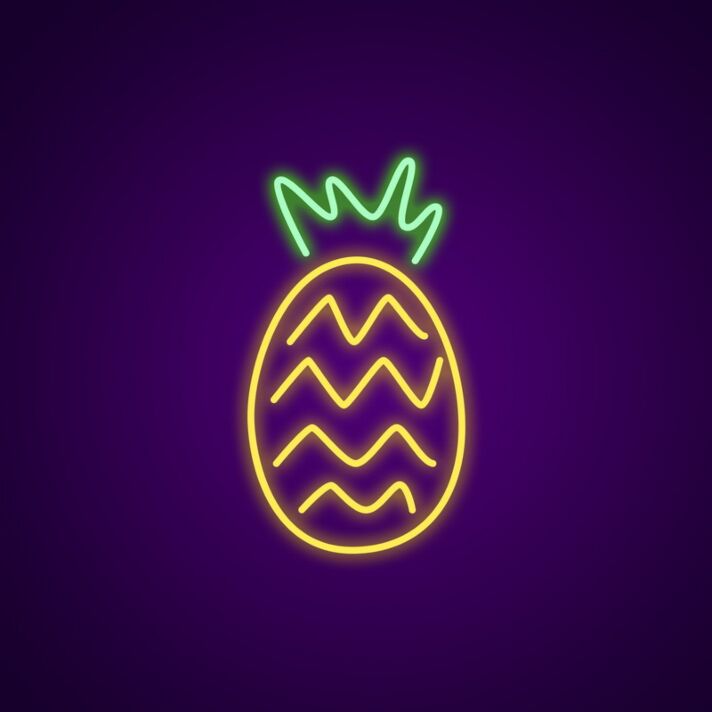 Ananas LED-Neonschild für Bar Küche