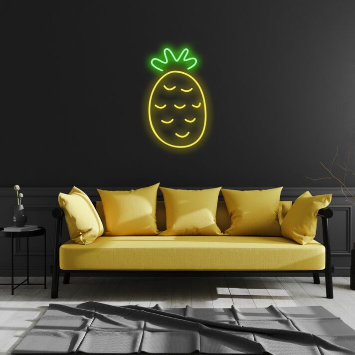 Ananas LED-Neonschild Wohnzimmer Bar