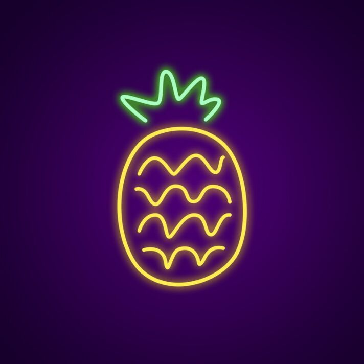 Ananas LED-Neonschild für Bar und Küche